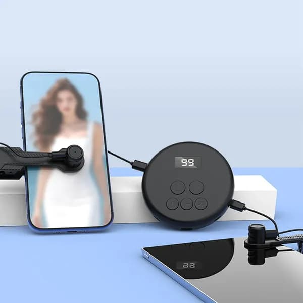 Автоматический кликер для сенсорного экрана смартфона, 2 головки, аккумулятор 400 мА ч, размер 77 77 15 мм