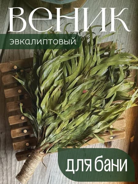 Веник для бани Эвкалиптовый, 1 шт.