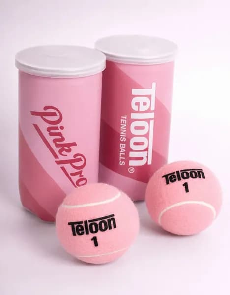 Розовые мячи для большого тенниса 2 шт Teloon pro