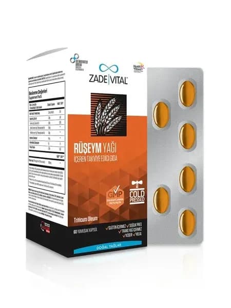Zade Vital Масло зародышей пшеницы мягкие капсулы, 60 шт.