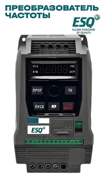 Частотный преобразователь ESQ F 190 2S 0.4кВт 220В / вх: 1ф x 220В, вых: 3ф х 220В Преобразователь частоты 0,4 кВт