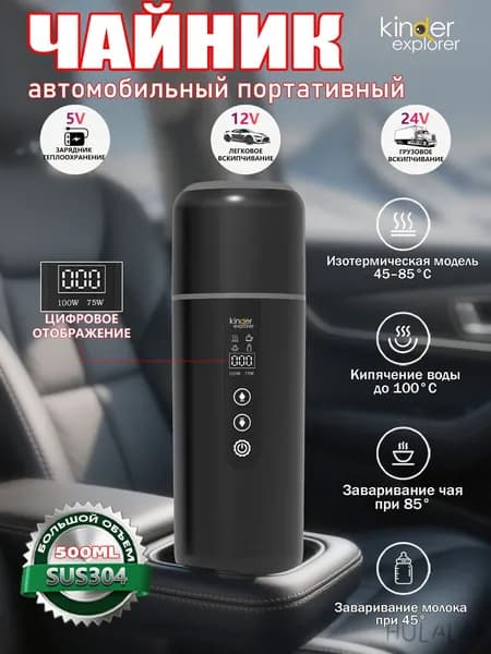 Электрический чайник chezaishuihu, черно-серый