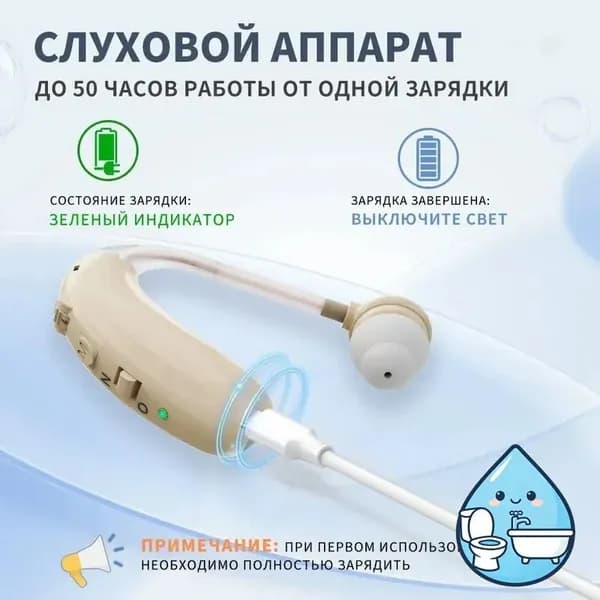 1 усилитель звука для слуховых аппаратов пожилых людей с функцией шумоподавления