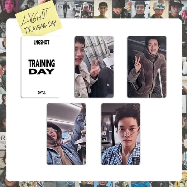Карточки LNGSHOT Training Day k-pop карточки коллекционные Фотокарточки 54 * 86 мм 4 шт