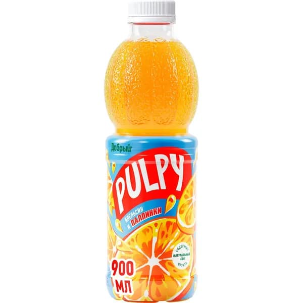 Напиток сокосодержащий Добрый Pulpy Апельсин 900 мл