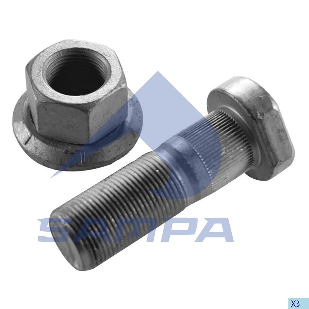 Шпилька колесная M22X1,5/68 ; SK RB 9022KI Sampa 075.601