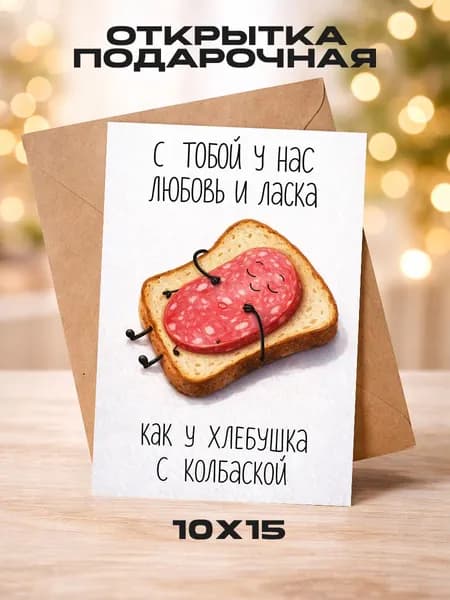 Открытка "ВАЛЕНТИНКА" 1шт.