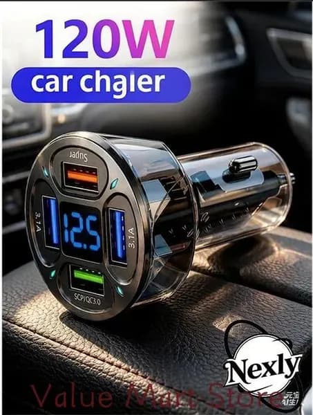 Авторазветвитель 3 в 1 для прикуривателя, с предохранителем.