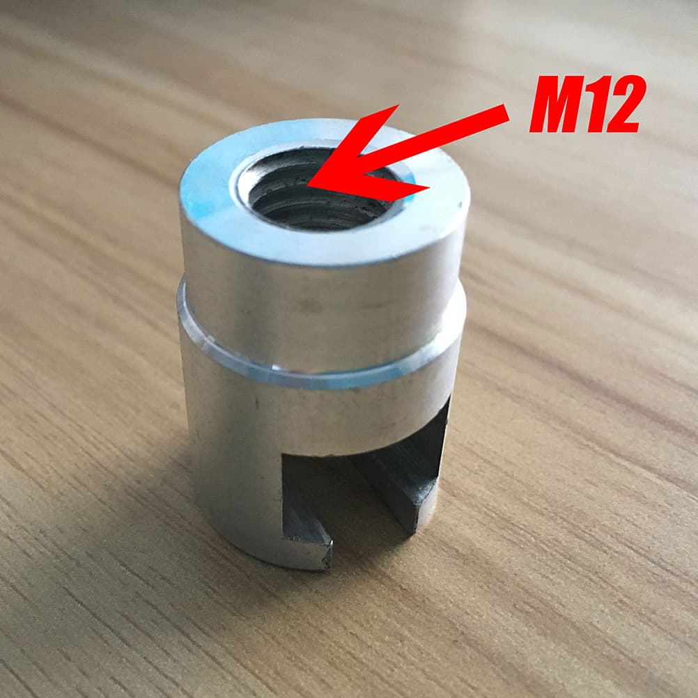 Серебристая головка m12 для съёмника вмятин из сплава, инструмент для ремонта авто
