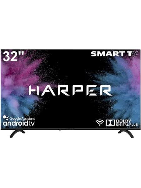 Harper Телевизор Android TV 32R720TS 32″ HD, черный