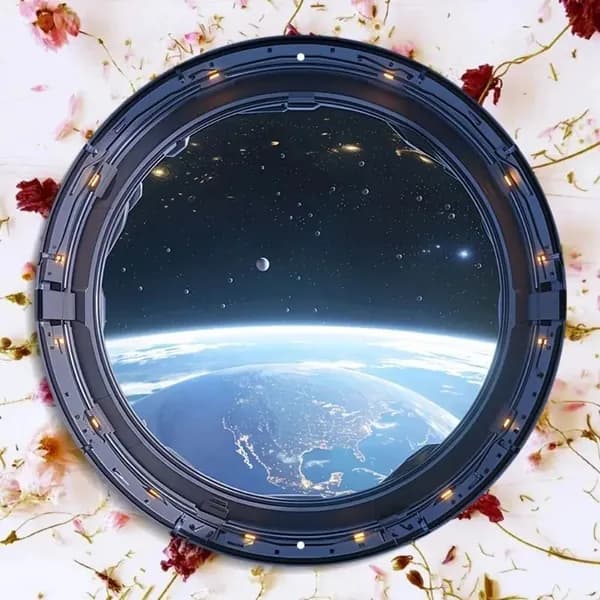 1шт 2D плоская Ретро-алюминиевое круглое настенное украшение,20x20cm