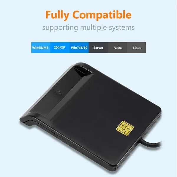 Умный считыватель смарт-карт USB 2.0 для ID, CAC, DNIE, банковских и SIM-карт