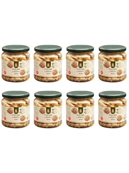 ЮНОНА Грибы Вешенка маринованные 460 г, 8 шт