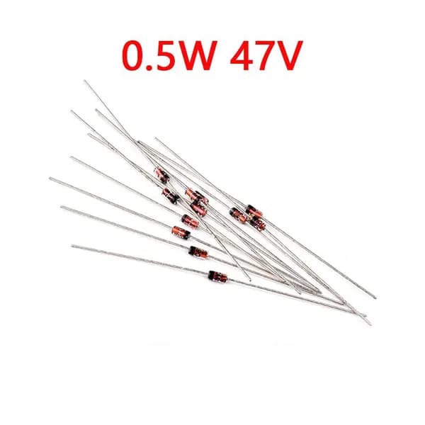 5 шт. стабилитронов диодов Зенера 0.5 Вт BZX55C47V 47V