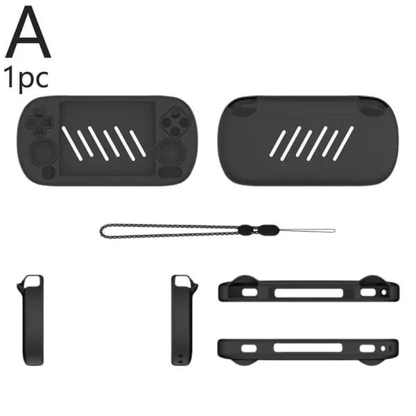 Силиконовый защитный чехол для игровой консоли, подходящий для ANBERNICK RG40XX H, обеспечивает всестороннюю защиту, экологичен и долговечен, не скользит.