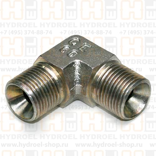 Уголок соединительный с внешней резьбой BSP1/2"(Ш)-BSP1/2"(Ш), арт. 1B9-08