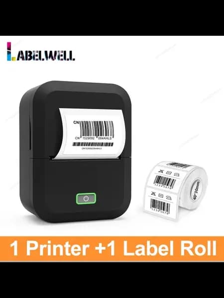 Беспроводной принтер этикеток Black Printer