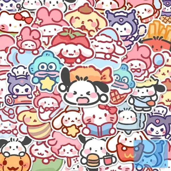 100 Мультфильм Sanrio наклейки