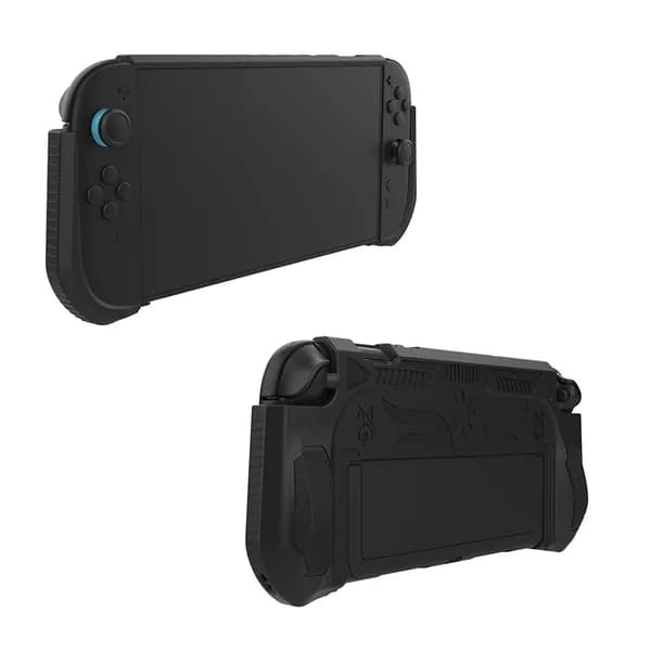 Чехол TPU для Nintendo Switch 2, чёрный, с креплением в док-станцию