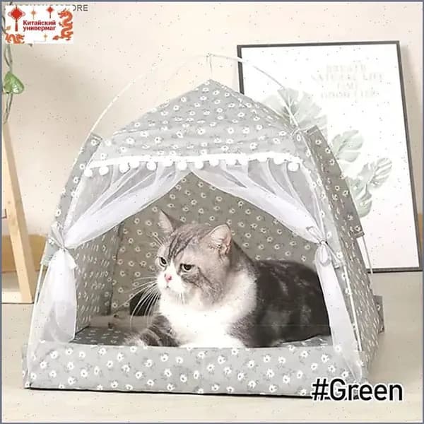 Домик-палатка для животных: кровать для собак и котов на все сезоны.