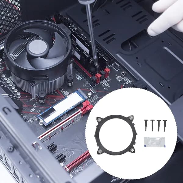 Кронштейн для крепления кулера cpu из abs материала, черный, комплект из 2 шт для компьютера
