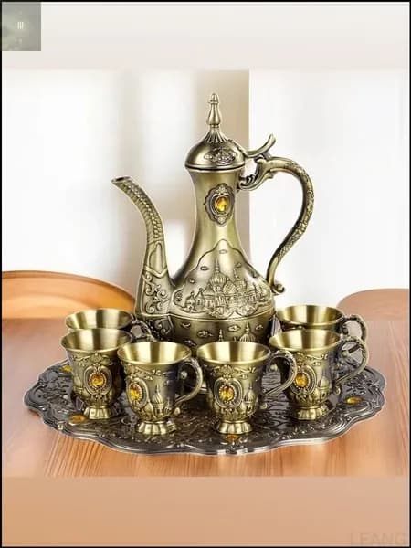 Качественный винтажный чайник из бронзы