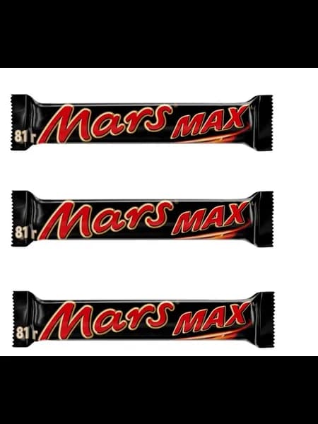 Батончик шоколадный Max с нугой и карамелью 81 г, 3 шт