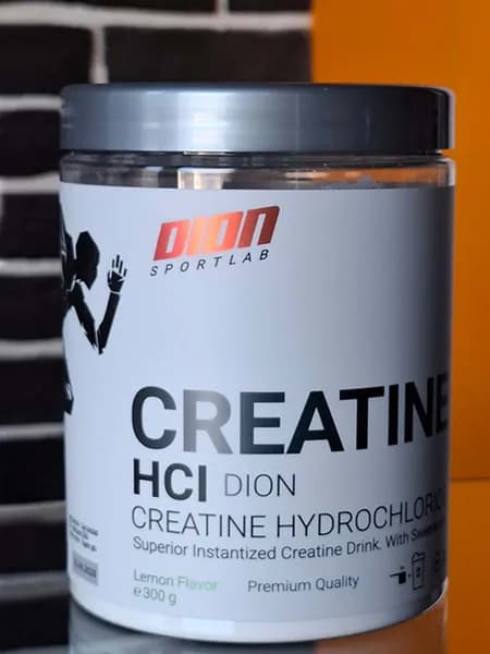 Профессиональный Креатин гидрохлорид Creatine HCL Dion, Лимон, 300г, Dion Sportlab,EU