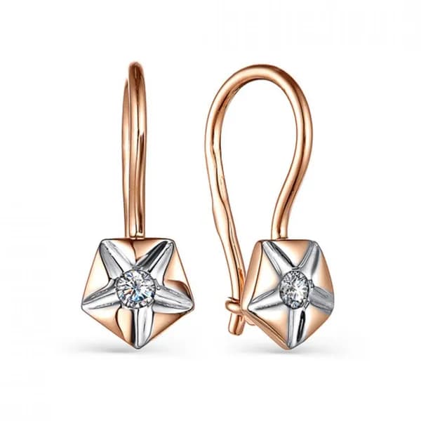 Серьги детские из золота