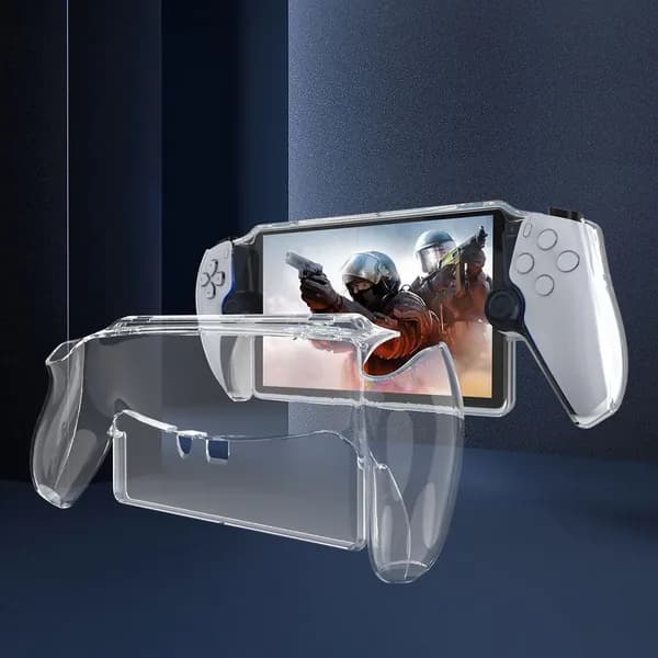 Чехол для PlayStation Portal из прозрачного ТПУ, эргономичный, защита 360