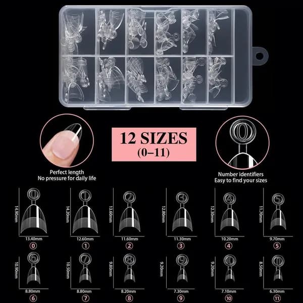 Накладные ногти, полунакладные ногти, прозрачное/матовое покрытие, минималистичный французский маникюр с заостренными кончиками, 120 штук в коробке.