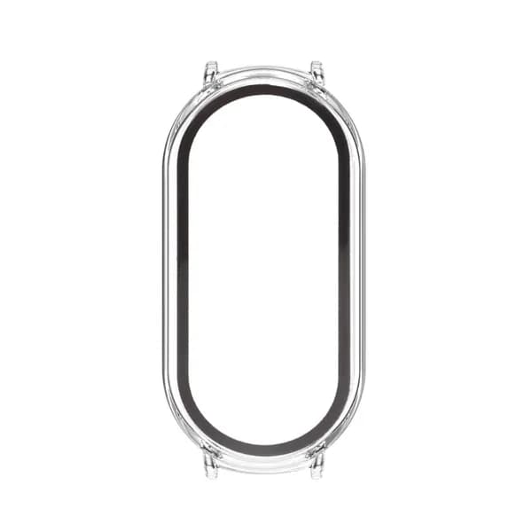 (1 шт.) Комбинированный чехол PC+пленка для Xiaomi Mi Band 10 (керамическая версия), прозрачный