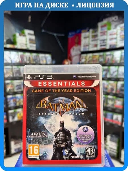 Игра Batman: Arkham Asylum Game of the Year Edition PS3 (Box)