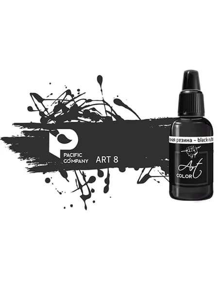Краска акриловая ART8 черная резина (black rubber) 18 мл Pacific88