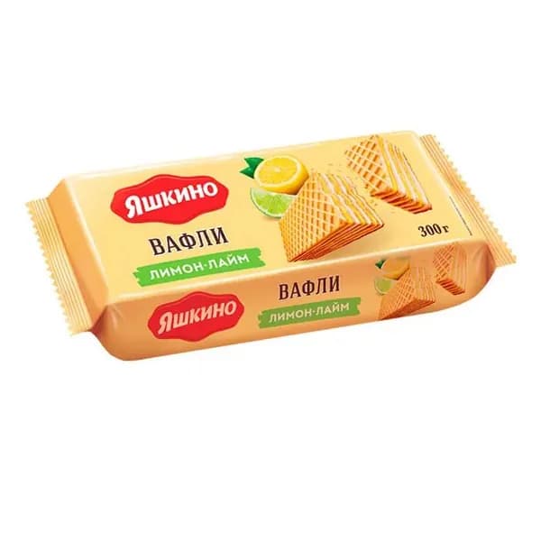 Яшкино Вафли, Лимон-лайм, 300 гр. /