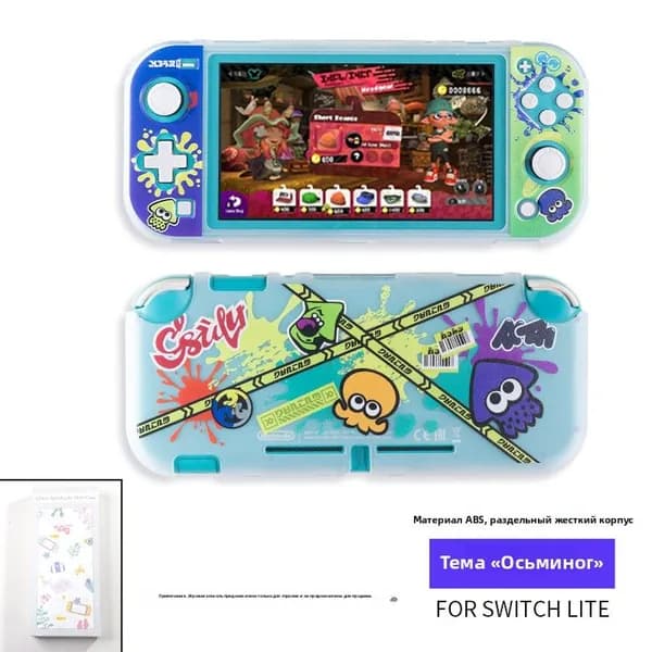 Защитный чехол для Switch Lite, чехол из ТПУ с принтом осьминога для NS Lite, прозрачный чехол для Lite.