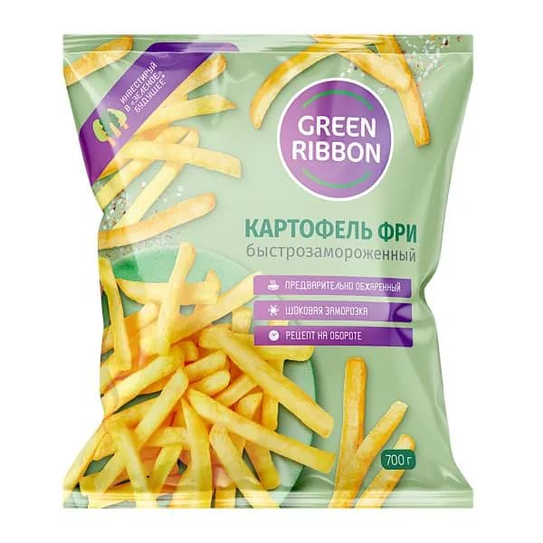 Картофель фри Green Ribbon быстрозамороженный 700г