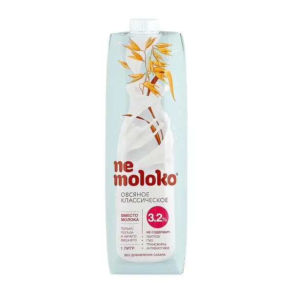 Напиток овсяный Nemoloko Классический 3.2% 1л