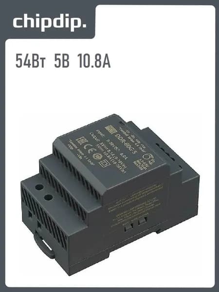 DDR-60G-5, DC/DC преобразователь, 54Вт, вход 9-36В, выход 5В, 10.8A