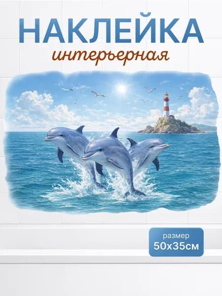 Наклейки интерьерные в ванную на стену