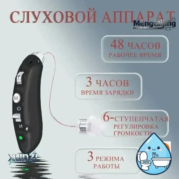 Перезаряжаемые цифровые слуховые аппараты для пожилых людей и взрослых