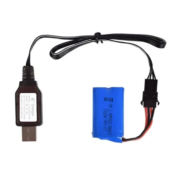 Обратный USB-кабель для зарядки литиевых аккумуляторов, Черный