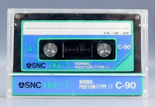 Винтаж Аудиокассета SNC HQ-1 C-90 Japan с записью