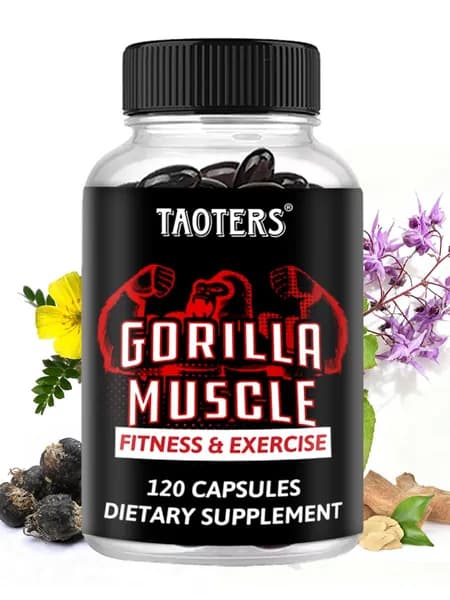 Gorilla Muscle с экстрактом эпимедиума (Horny Goat Weed) средство для повышения мужского либидо, выносливости и энергии. 60/120 капсул.