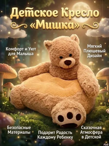 Диван раскладной 50х45х50 см,коричневый