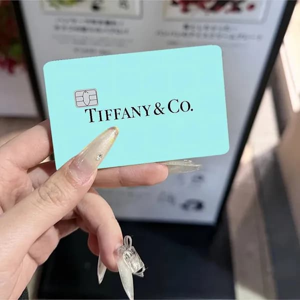 Тиффани и Ко. логотип Tiffany & Co. Наклейка для банковской карты