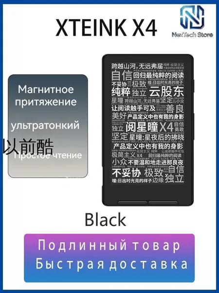 4.3" Электронная книга XTEINK X4, черный