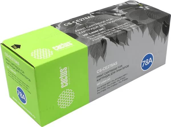 Картридж лазерный Cactus CS-CE278AS для HP LaserJet P1566/P1606w черный (2100 стр)