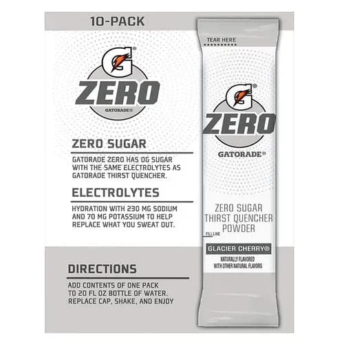 Изотонический стик Gatorade Third Quashed Powder Stick 10 упаковок с нулевым миндально-вишневым вкусом