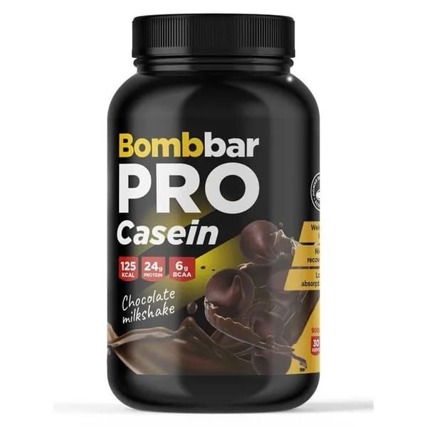 Казеиновый протеин Bombbar Pro Casein (казеин), 900г Шоколадный милкшейк